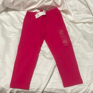 Gap S 6/7 hot pink capri pants nwt cotton spandex blend soft new with tags